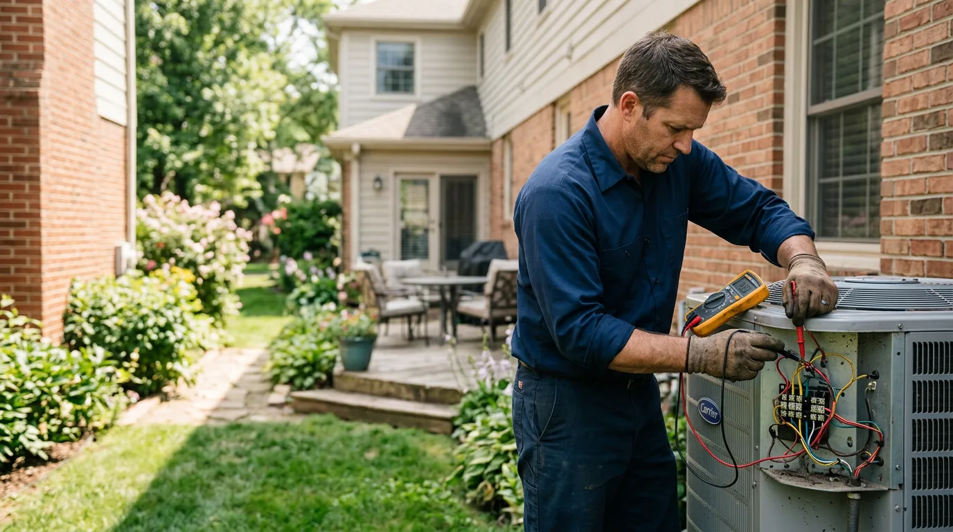HVAC technician working near Waterford, PA